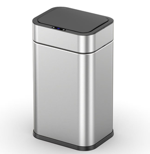 Cubo de Basura Inteligente de Acero Inoxidable con Sensor de 360°, Gran Capacidad 40L/SOL, Sin Ruedas, para Cocina - Product Image 1