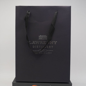 Wholesale <strong>Custom</strong> Printed Brand Logo <strong>Design</strong> Promotion Luxury Clothing Retail Gift Shopping Black Jewellery <strong>Paper</strong> <strong>Bag</strong> With Handle - Product Image 6