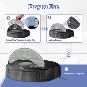 Paño de mopa de microfibra lavable y reutilizable apto para i Robots Roombas <span class=keywords><strong>Combo</strong></span> <span class=keywords><strong>J7</strong></span> + Accesorios de aspiradora robótica - Product Image 6