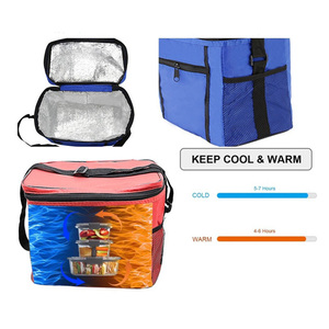 Regali di affari promozionali per articoli da campeggio borsa termica fresca borsa del ghiaccio pieghevole borsa isolata per Picnic per campeggio all'aperto - Product Image 4