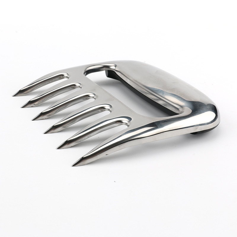 Food Grade High Quality Temperature Resistance Handle Chicken Pulled BBQ Forks Stainless Steel Meat Claws Meat Shredder Claws