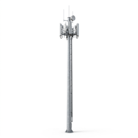Mini-tour de télécommunication de 30 m avec antenne WiFi, monopode, pour projet de télécommunications en Afrique, avec poteau en acier galvanisé à chaud