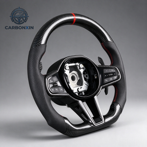 Volante de Fibra de Carbono Personalizado para BMW CS G F F30 F20 E46 M2 M4 M3 M5 G20 G80 E90 E87 E38 F87 G28 G30 G38 G60 G87 X3 X5 M8 - Product Image 5
