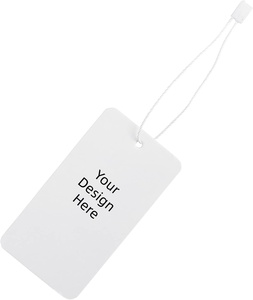 Étiquettes de vêtements personnalisées de luxe, étiquettes de vêtements imprimées avec le nom et le logo, étiquettes en plastique avec cordon, étiquettes en papier pour vêtements, logo personnalisé - Product Image 2