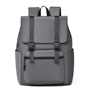 Large Capacity Trendyy Leather Film Laptop <b>Backpack</b> <b>Simple</b> Fashion Cross-Border Design Waterproof Oxford Zipper Polyester for - Product Image 1
