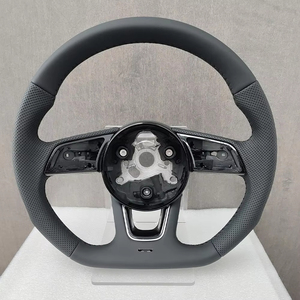 <span class=keywords><strong>Volant</strong></span> sport <span class=keywords><strong>S</strong></span> <span class=keywords><strong>Line</strong></span> à fond plat en cuir Alcantara pour <span class=keywords><strong>Audi</strong></span> A6 C7 A3 A4 B8 B9 S5 A5 Q5 RS3 RS7 A7 Q7 - Product Image 2