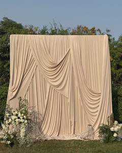 Telón de Fondo para Boda, Cortina de Poliéster Elástico, Drapería, Cenefa para Decoración de Bodas, Arco, Ceremonia, Decoración de Fiestas - Product Image 1