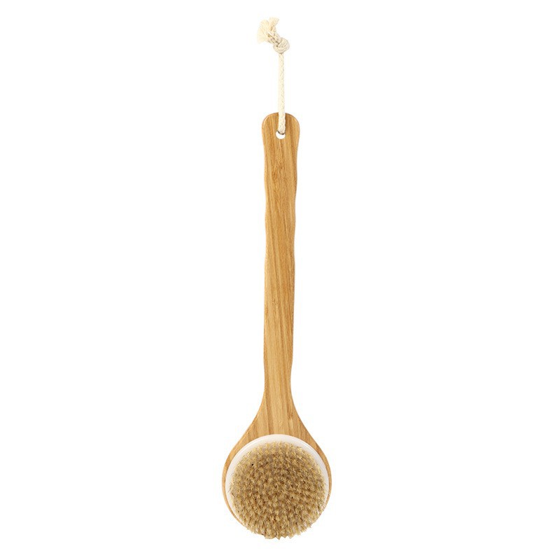 10001   40*10cm bamboo  bath body  brush without rope