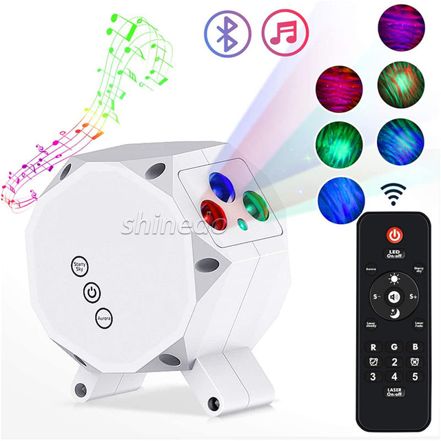 LED Colorful Smart Star Projector Alexa Galaxy Projector Night Light Starry Sky Nebula Moon Smart Star Projector