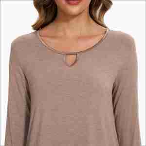 Chemises de nuit personnalisées pour femmes, chemises de nuit longues en bambou doux, vêtements de nuit, chemises de nuit grande taille, robes de nuit élégantes pour femmes - Product Image 3