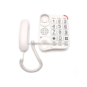 Téléphone analogique <span class=keywords><strong>filaire</strong></span> Téléphone fixe à gros boutons avec haut-parleur pour personnes âgées - Product Image 5