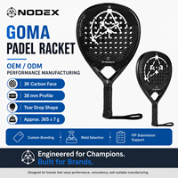 Raquette de padel hybride en fibre de carbone 3K de haute qualité, certifiée FIP, nouvelle technologie, personnalisable, fabriquée par NODEX Professional Manufacturer, 2026