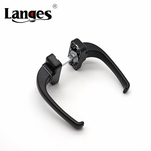 Nouveau balcon <span class=keywords><strong>cuisine</strong></span> noir mat incliner et tourner <span class=keywords><strong>porte</strong></span> en alliage d'aluminium fenêtre coulissante levier <span class=keywords><strong>porte</strong></span> serrure poignée - Product Image 3