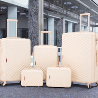 Ensembles de bagages ABS de haute qualité 5 pièces 12 14 20 24 28 pouces valises de Style Simple pour les voyages en plein air en gros