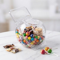 Boîte en plastique transparente jetable en PET pour biscuits, noix, fruits secs