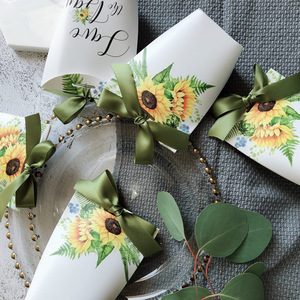 Tùy Chỉnh In Ấn Sáng Tạo Wedding Kẹo Giấy Khách Hộp Quà Tặng Với <span class=keywords><strong>Bow</strong></span> Tie - Product Image 4