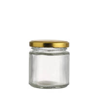 Mini pots de miel en verre vides de forme ronde de qualité alimentaire bouteilles en verre Birdnest à vendre