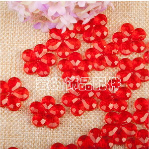 Perles de fleurs en acrylique 20 mm à cinq pétales pour la fabrication de bijoux, perles en vrac, matériel de bricolage - Product Image 4