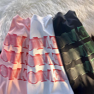 เสื้อยืดโอเวอร์ไซส์ผู้ชายสุดหรู แบบสั่งทำพิเศษ เนื้อผ้าหนา คอกลม คุณภาพสูง พิมพ์ลายสกรีน ผ้าฝ้ายแท้ 100% ไม่เป็นขุย - Product Image 2