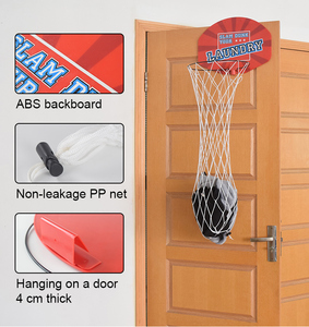 Panier de <span class=keywords><strong>basket</strong></span>-ball suspendu à la porte 2 en 1, panier de <span class=keywords><strong>basket</strong></span>-ball avec panier à linge - Product Image 2