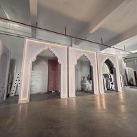 Arche de toile de fond de mariage moderne et personnalisée, design 3D ouvert, forme sculptée