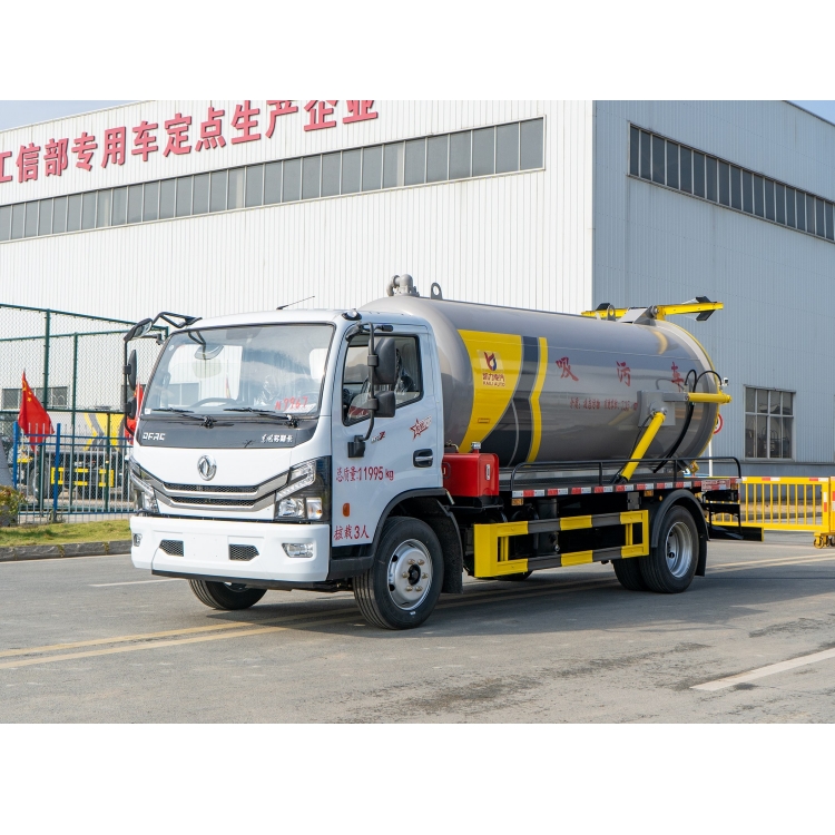 Китайский производитель, Лучшая цена, Dongfeng 8000L 8CBM 4x2, вакуумный септический фекальный пылесос, Автоцистерна для очистки сточных вод
