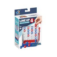 Jeu de Table Interactif Éducatif de Bataille de Stratégie : Jeu de Billes en Plastique « Aligner 4 » pour Enfants – Amusement à Domicile