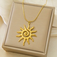9 Styles de Colliers en Acier Inoxydable Tendance : Collier Soleil avec Nœud Papillon et Cœur en Perle, Chaîne de Clavicule Élégante et Inaltérable