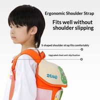 Sac à dos en polyester ultra-léger anti-perte avec motif de dinosaure mignon pour enfants de 1 à 6 ans, pour garçons et filles