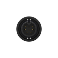 Connecteur industriel étanche IP67 en laiton moulé avec boîtier en nylon, 8 broches, taille B, 5A et 2A