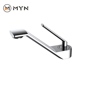 Robinet mitigeur de lavabo de salle de bain à poignée unique, design spécial, en laiton doré, à poser sur le comptoir, pour finitions Or, Noir, Laiton, Cuivre - Product Image 3