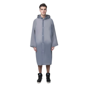 Chubasquero impermeable largo reutilizable de PVC EVA PU PE impreso con logotipo personalizado de alta calidad para poncho para hombres, mujeres y niñas - Product Image 2