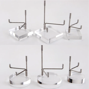 Soportes Ajustables de Metal y Lucite para Exhibición de Especímenes, Soporte de Acrílico Transparente para Cristales, Joyas, <span class=keywords><strong>Piedras</strong></span>, Fósiles y Rocas de Colección - Product Image 3