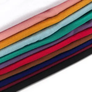 Malha de tecido de spandex para vestuário, venda por atacado, tecido personalizado, 94% poliéster 6% spandex, camisa única, tecido de malha para vestuário