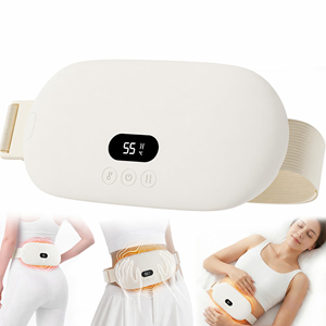Ceinture lombaire chauffante intelligente à 3 vitesses de réglage de la température, compresse chaude vibrante, chauffe rapidement en 3 secondes, ceinture chauffante pour l'utérus - Product Image 1
