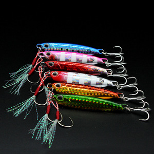 10g 15g 20g 30g 40g 50g 60g metallo Jigging esca di fusione di metallo artificiale con ganci di assistenza - Product Image 2