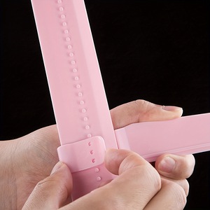 Adjustable Height Cake Smoother With Right Angle Ruler For Baking And Frosting Surface Smoothing Tool Plastic Blue - Product Image 4