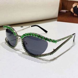 Gafas de Sol Cuadradas Brillantes de Lujo con Logotipo Personalizado, Cristales de Estrás, Protección UV400, Marco de PC+Metal, Multicolor, 56x40mm, Unisex - Product Image 5