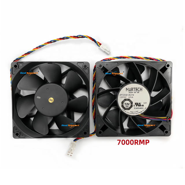 Original DF1203812B2FN DC Fan 12V 120x120x38mm Plastic Heatsink 4.5A 4Pin 7000RPM Air Cooler