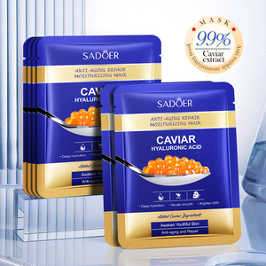 Mascarilla Facial Reparadora Antiarrugas de Caviar Orgánico SADOER OEM, Belleza, Ácido Hialurónico, Hidratante, Cuidado de la Piel, Cosméticos - Product Image 6