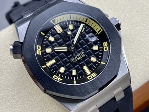 Reloj Mecánico de Lujo de la Mejor Calidad, Resistente al Agua, 42 mm, Fábrica ZF, Movimiento 4308, 15720, Audemars, Esfera Negra, Super Diver - Product Image 2
