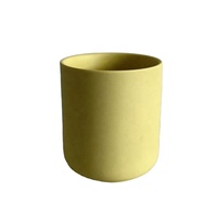 Nuevo Recipiente para Velas de Cerámica Mate Nórdico Personalizado de 12 oz y 375 ml, Frasco Redondo Blanco para Velas con Tapa