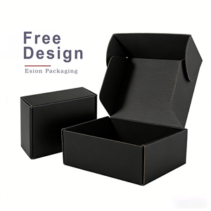 Özel Logo altın baskılı oluklu nakliye kutuları karton posta gönderim kutusu ambalaj kutusu kozmetik takım elbise - Product Image 1