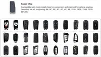 Programmateur de clés Android OBD2 X431 avec Super Chip, 4 jeux de clés intelligentes, garantie 2 ans, 12V