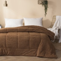 Worthbuy — parure de lit de luxe en fourrure, ensemble de couette, couleur unie, pour lit queen size