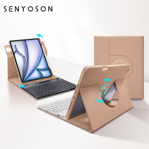 เคสหนัง PU หมุนได้ 360 องศา SYX OEM/ODM สำหรับ <span class=keywords><strong>iPad</strong></span> 10th 10.9 นิ้ว และ <span class=keywords><strong>iPad</strong></span> 11th 11 นิ้ว พร้อมฟังก์ชั่นเปิด/ปิดอัตโนมัติ - Product Image 2