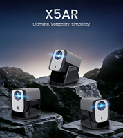 Projecteur X5AR Android 14 intelligent sans fil Wi-Fi avec décodage 8K LCD pour l'étude, le bureau et la lecture en chambre