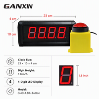 GANXIN Horloge minuteur de jeu de défi de la chance à bouton-poussoir, 10 secondes, pour restaurants, commerces de détail et bourses communautaires - Vente chaude