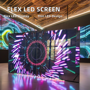 Ultra-mỏng linh hoạt trong suốt <span class=keywords><strong>LED</strong></span> phim màn hình dính ứng dụng trong nhà <span class=keywords><strong>LED</strong></span> hiển thị TV cho quảng cáo - Product Image 2