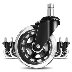 Leifengta 75mm Polyurethan-Lenkrollen 3 Zoll Bürostuhlrollen mit Lagerabdeckung PU-Rollenhersteller - Product Image 1